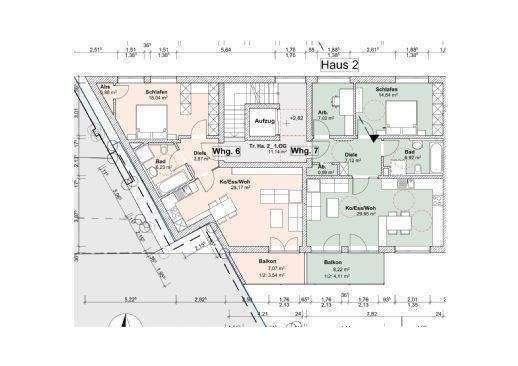 Etagenwohnung Ingolstadt Altstadt Südost - 2 Zimmer, 60 m&sup2;, 418.200&euro; | Angebot:25708031