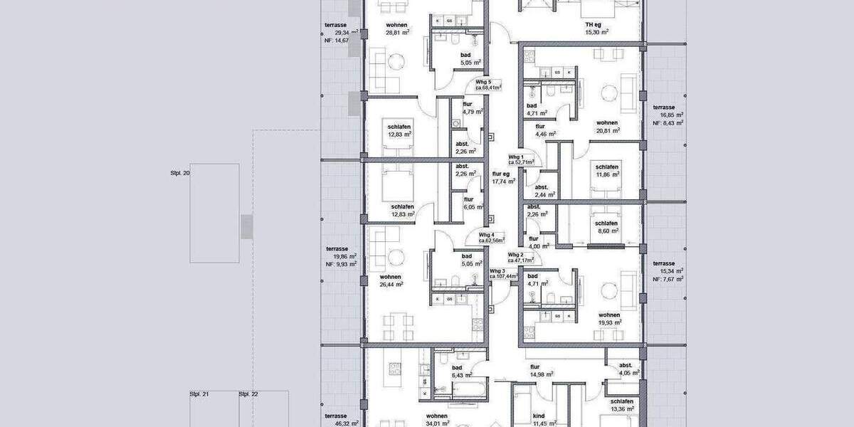 Etagenwohnung Ingolstadt Friedrichshofen-Hollerstauden - 3 Zimmer, 107 m&sup2;, 599.000&euro; | Angebot:25666739