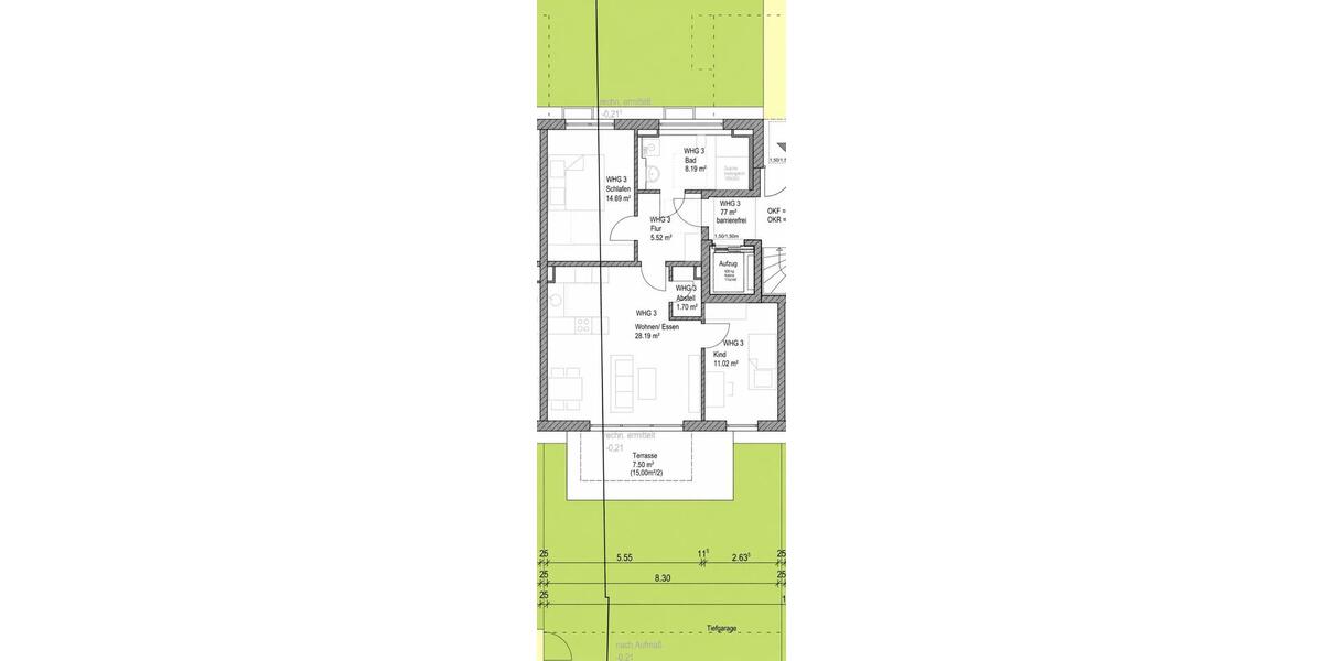 Terrassenwohnung Ingolstadt Südost - 3 Zimmer, 77 m&sup2;, 1.600&euro; | Angebot:27550268