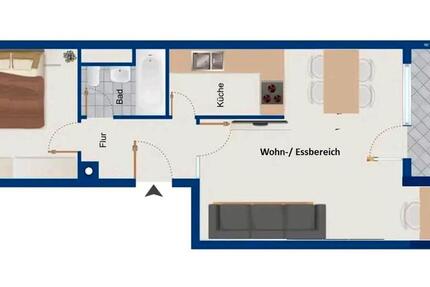 Wohnung Ingolstadt Nordost - 2 Zimmer, 51 m&sup2;, 285.000&euro; | Angebot:27621447