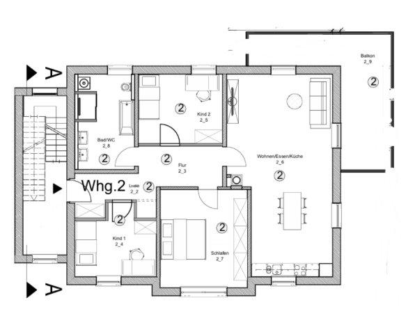 Etagenwohnung Vohburg an der Donau - 4 Zimmer, 124 m&sup2;, 1.350&euro; | Angebot:26161900