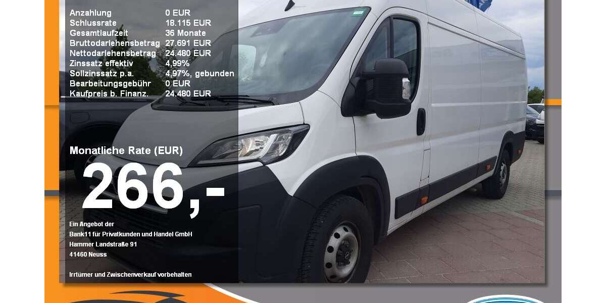 Opel Movano 31.290 km 24.480 &euro; Neustadt a. d. Donau 93333