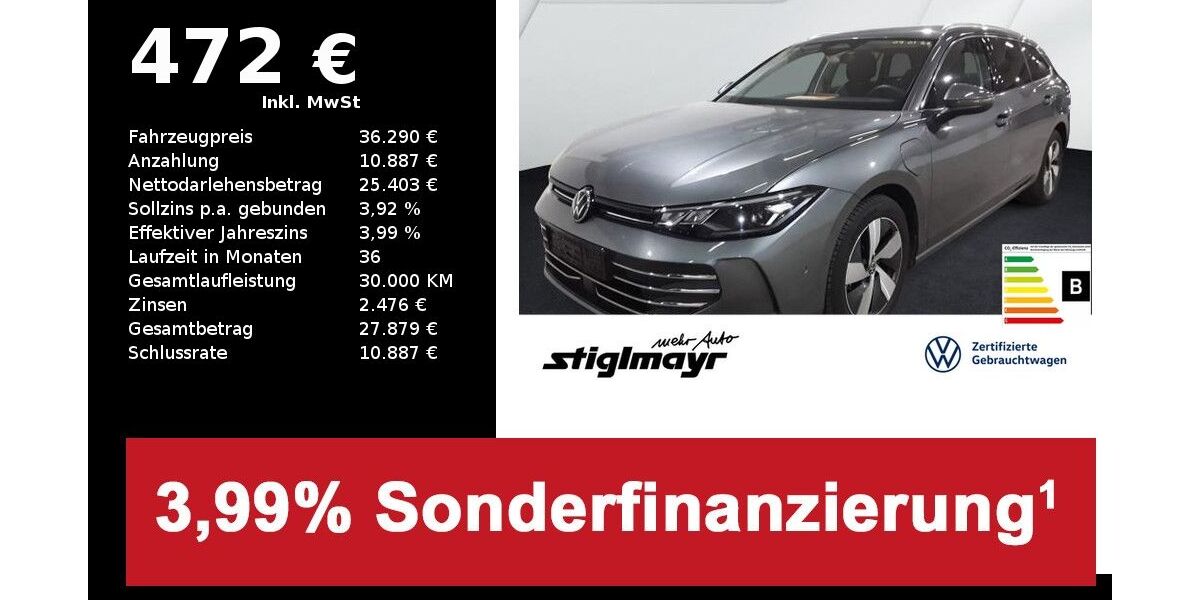 VW Passat Variant 20.220 km 36.290 &euro; Pfaffenhofen/Ilm 85276