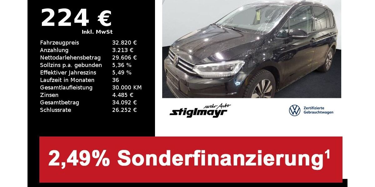 VW Touran 21.506 km 32.820 &euro; Pfaffenhofen/Ilm 85276