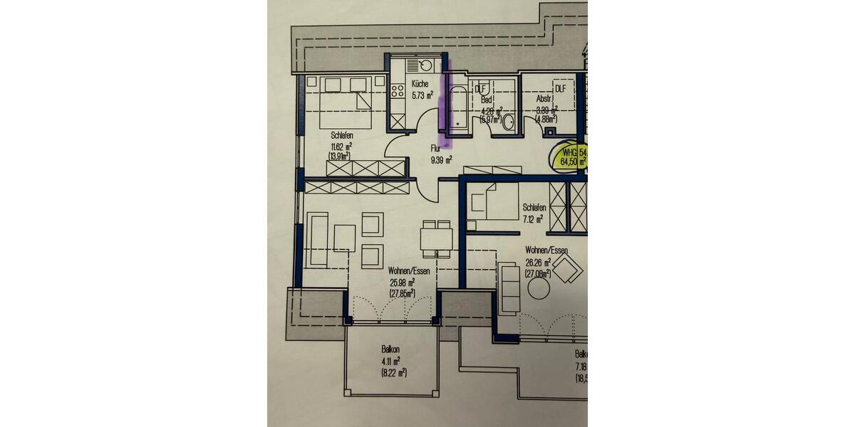 Dachgeschoßwohnung Ingolstadt Nordost - 2.5 Zimmer, 65 m&sup2;, 296.000&euro; | Angebot:26515220