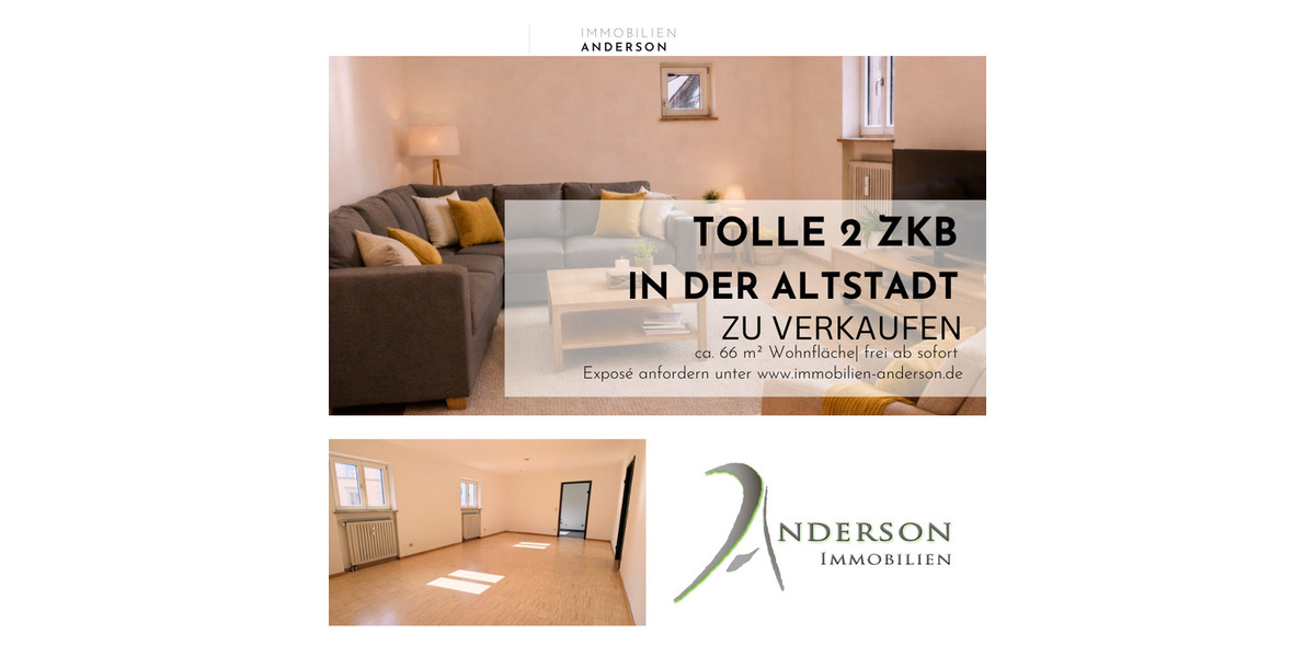 Etagenwohnung Ingolstadt - 2 Zimmer, 66 m&sup2;, 329.000&euro; | Angebot:25880957