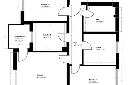 Wohnung Ingolstadt Münchener Straße - 4 Zimmer, 84 m&sup2;, 385.000&euro; | Angebot:27013695