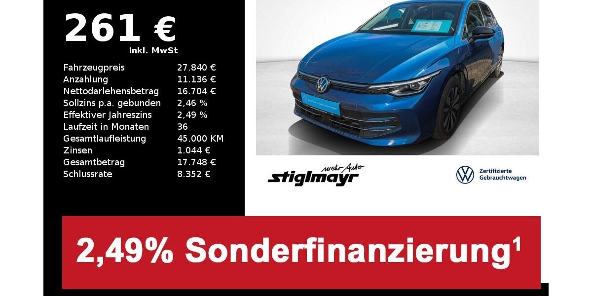 VW Golf 24.876 km 27.840 &euro; Schrobenhausen 86529