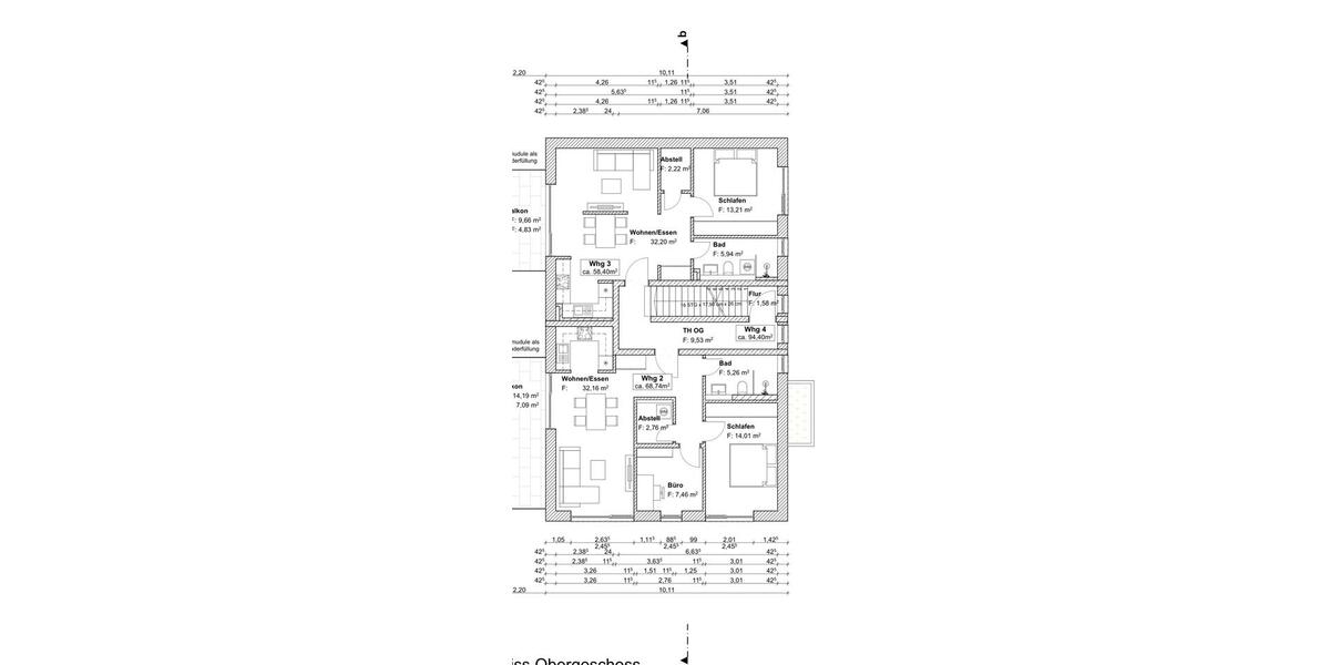 Etagenwohnung Ingolstadt Südost - 2 Zimmer, 58 m&sup2;, 1.120&euro; | Angebot:27535927