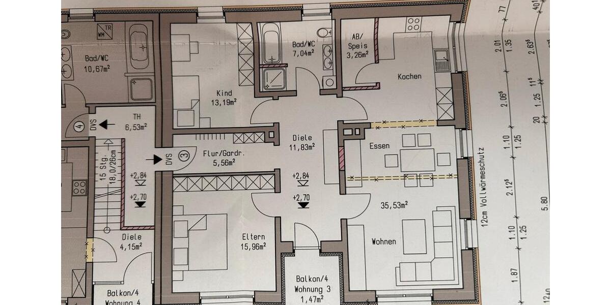 Etagenwohnung Rohrbach - 3 Zimmer, 95 m&sup2;, 1.000&euro; | Angebot:25981953