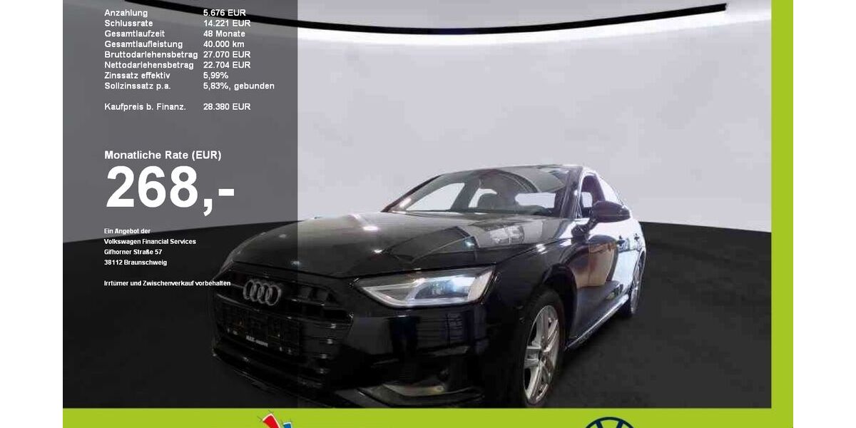 Audi A4 54.652 km 26.929 &euro; Mainburg 84048