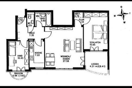 Wohnung Ingolstadt - 3 Zimmer, 86 m&sup2;, 365.000&euro; | Angebot:25795360