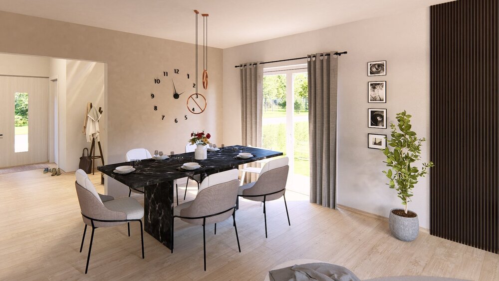 Highline 1 - Modernes Fertighaus mit Bauhauscharme und flexibler Raumgestaltung - Einfamilienhaus Eichstätt | Angebot:27595486