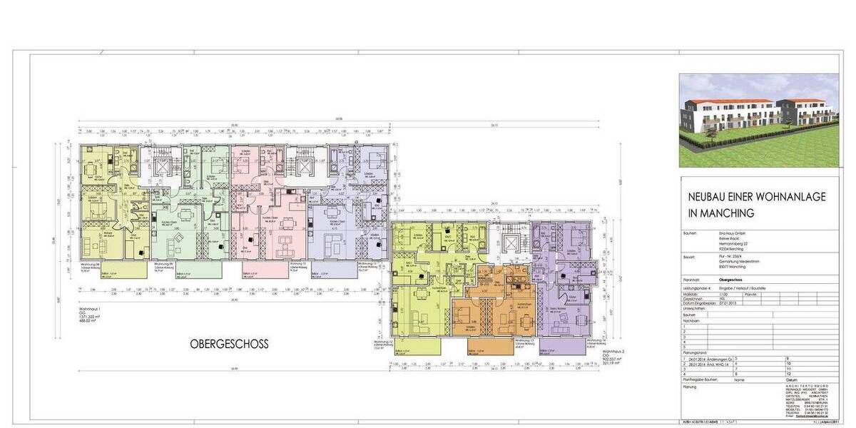 Etagenwohnung Manching Niederstimm - 4 Zimmer, 113 m&sup2;, 506.000&euro; | Angebot:25678367