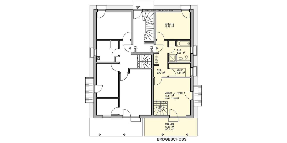 Etagenwohnung Lenting - 2 Zimmer, 58 m&sup2;, 349.800&euro; | Angebot:25796012