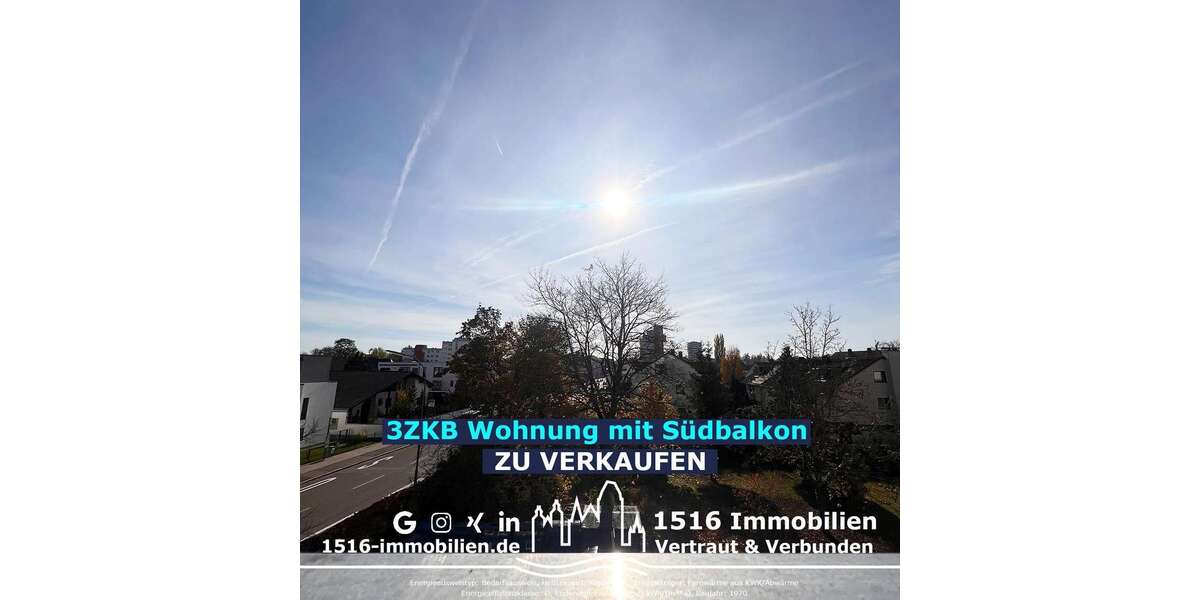 Etagenwohnung Ingolstadt Am Wasserwerk - 4 Zimmer, 75 m&sup2;, 259.500&euro; | Angebot:26493847