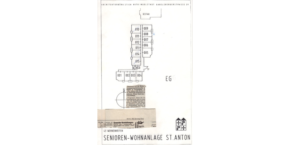 Erdgeschoßwohnung Ingolstadt Münchener Straße - 1.5 Zimmer, 46 m&sup2;, 169.000&euro; | Angebot:24646855