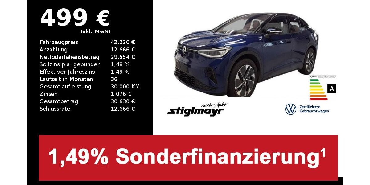 VW ID.5 11.850 km 42.220 &euro; Pfaffenhofen/Ilm 85276