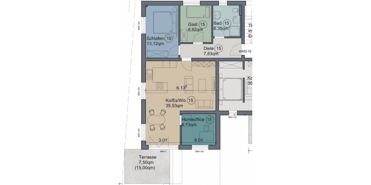 Etagenwohnung Ingolstadt Hundszell - 4 Zimmer, 87 m&sup2;, 585.000&euro; | Angebot:26217501