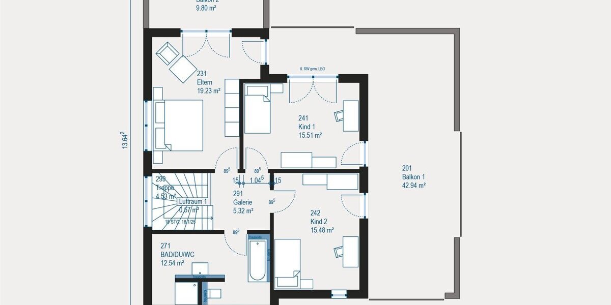 Highline 1 - Modernes Fertighaus mit Bauhauscharme und flexibler Raumgestaltung - Einfamilienhaus Eichstätt | Angebot:27595486