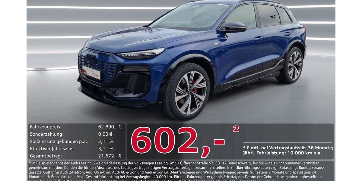 Audi Q6 e-tron 5.452 km 61.790 &euro; Ingolstadt 85057