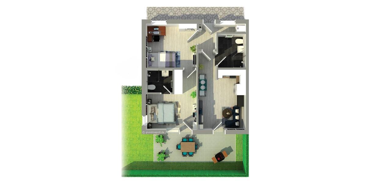 Etagenwohnung Ingolstadt Friedrichshofen-Hollerstauden - 3 Zimmer, 72 m&sup2;, 399.000&euro; | Angebot:24781313