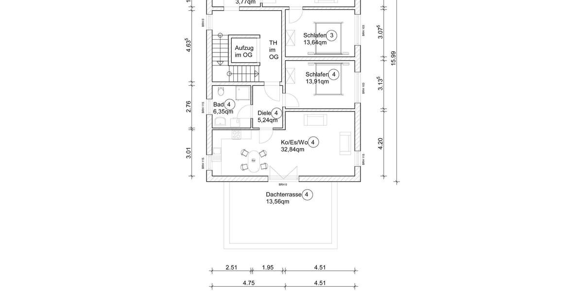 Etagenwohnung Ingolstadt Hundszell - 2 Zimmer, 71 m&sup2;, 482.000&euro; | Angebot:25662371