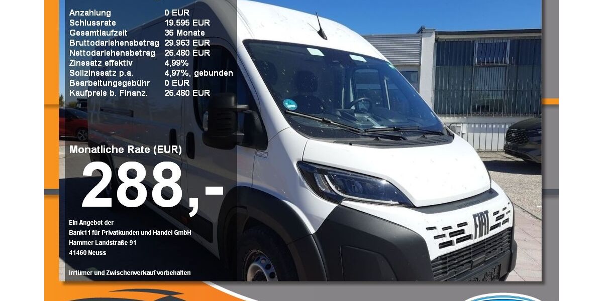 Fiat Ducato 29.090 km 26.480 &euro; Neustadt / Donau 93333