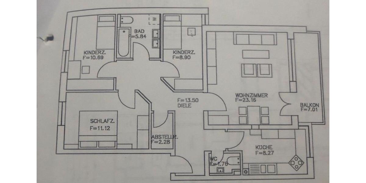 Etagenwohnung Ingolstadt - 4 Zimmer, 86 m&sup2;, 390.000&euro; | Angebot:24852977