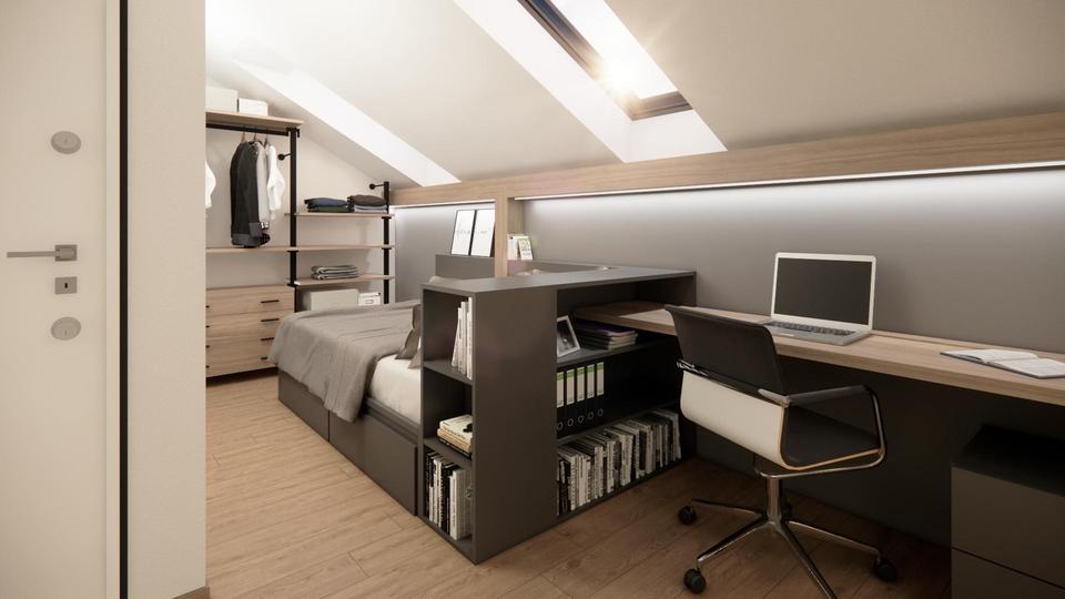 Dachgeschoßwohnung Eichstätt - 1 Zimmer, 41 m&sup2;, 550&euro; | Angebot:25440808