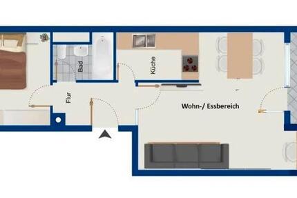 Wohnung Ingolstadt Nordost - 2 Zimmer, 51 m&sup2;, 1.000&euro; | Angebot:27546895