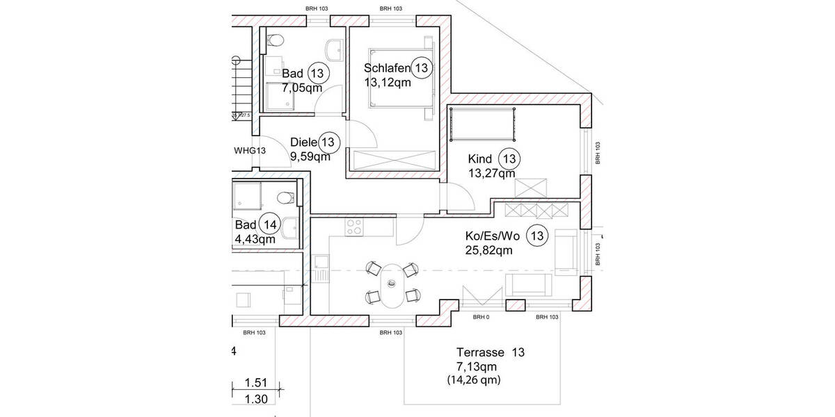 Etagenwohnung Ingolstadt Hundszell - 3 Zimmer, 76 m&sup2;, 510.000&euro; | Angebot:25814300