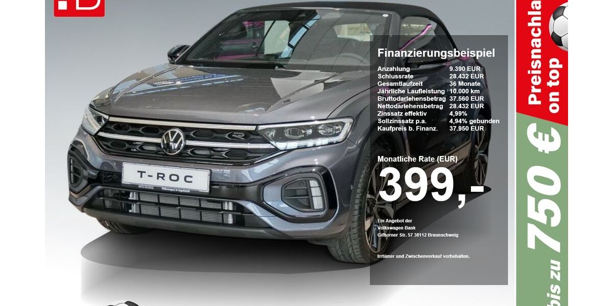 VW T-Roc 3.780 km 37.950 &euro; Ingolstadt 85053