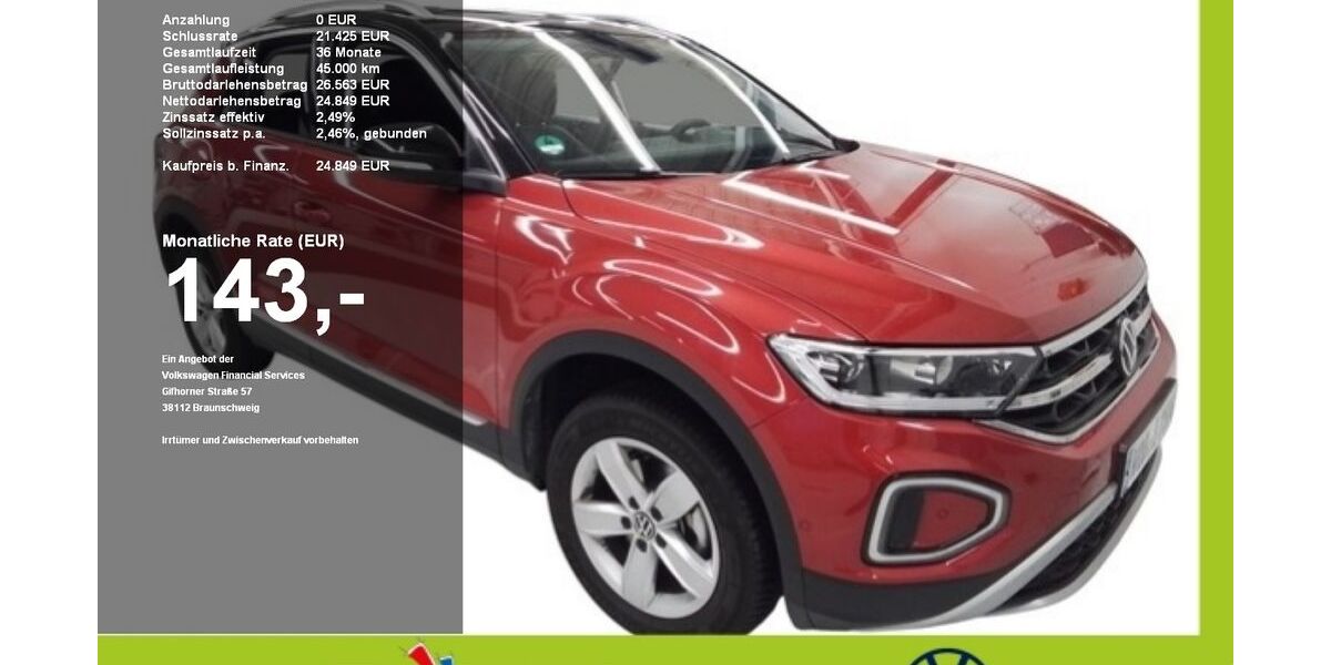 VW T-Roc 12.509 km 24.590 &euro; Mainburg 84048