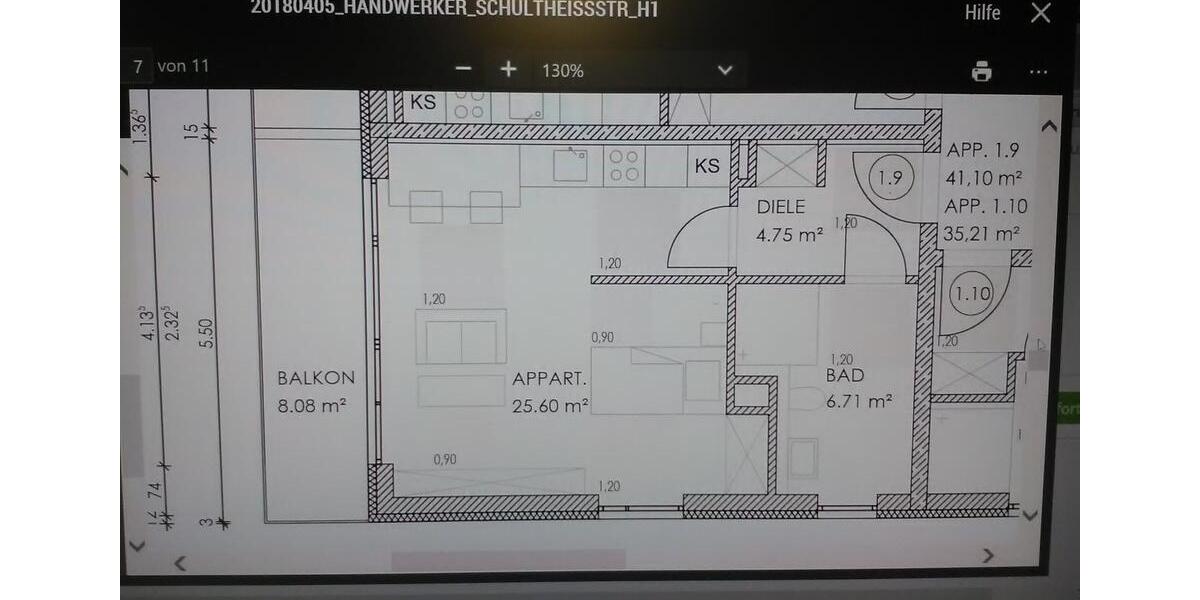 Etagenwohnung Ingolstadt Nordost - 1 Zimmer, 41 m&sup2;, 795&euro; | Angebot:25419241