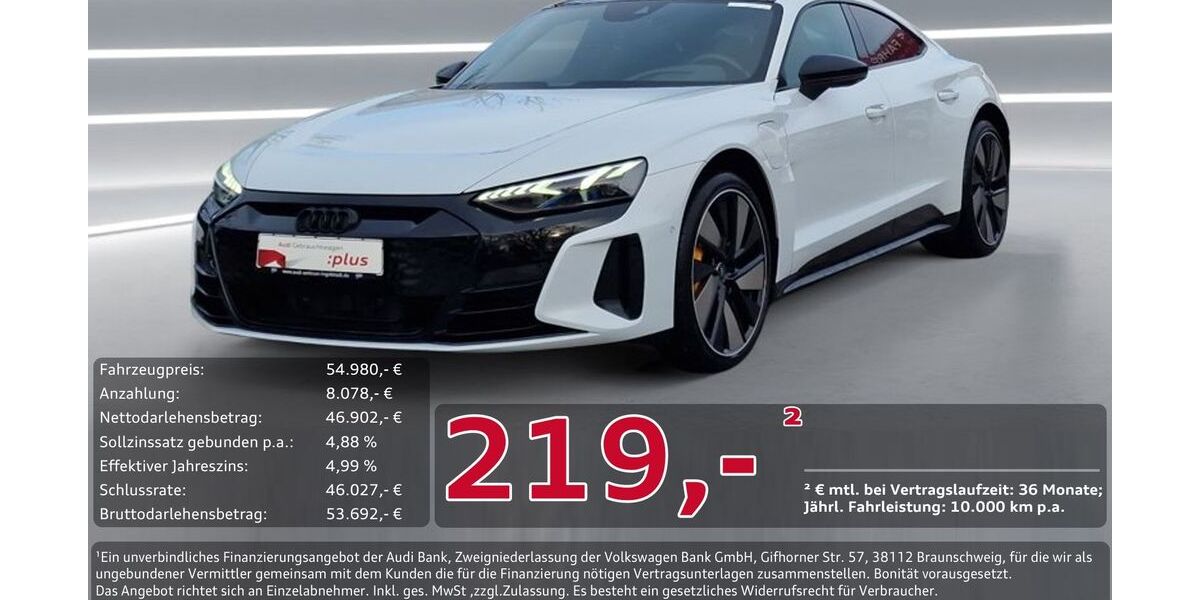 Audi e-tron GT 54.410 km 54.980 &euro; Ingolstadt 85057