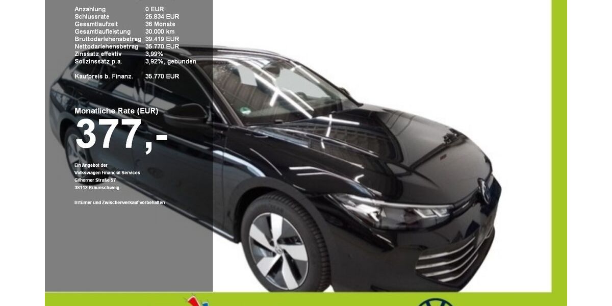 VW Passat 1.917 km 33.728 &euro; Mainburg 84048