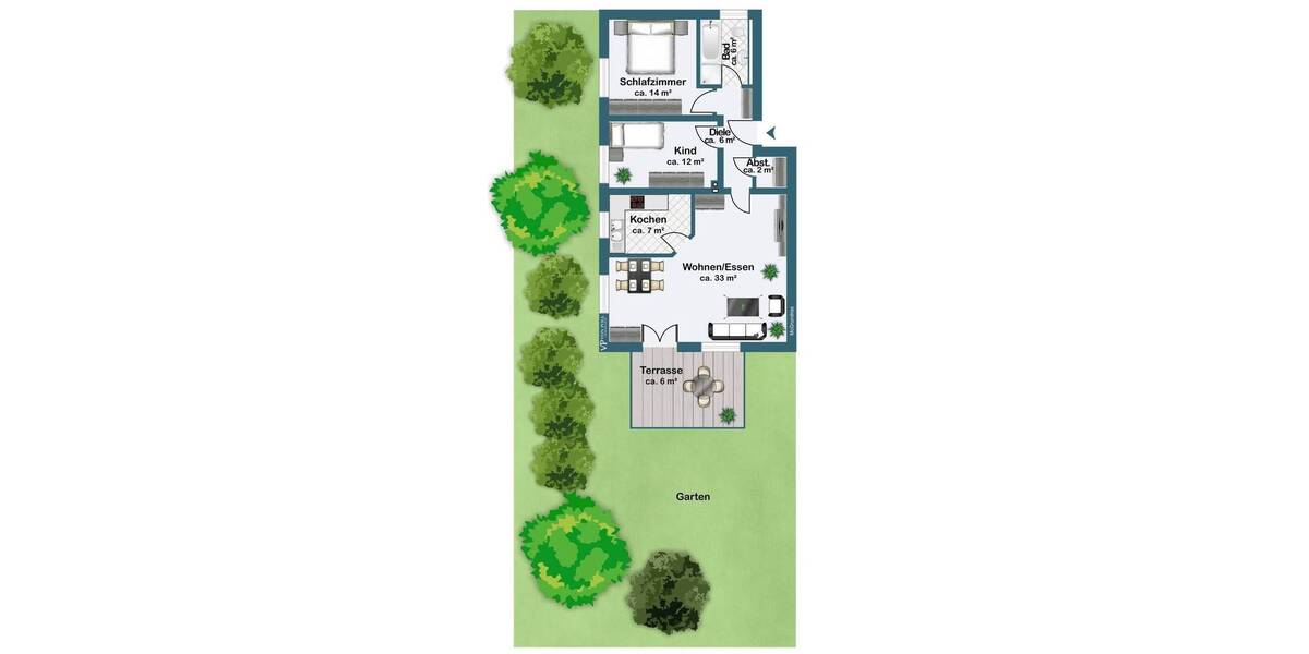 Etagenwohnung Ingolstadt Nordost - 3 Zimmer, 82 m&sup2;, 386.500&euro; | Angebot:26528568
