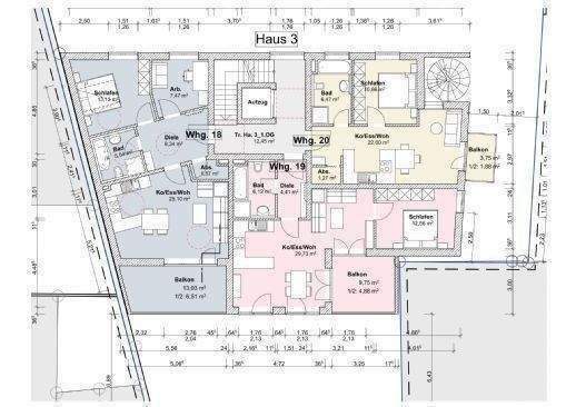 Etagenwohnung Ingolstadt Altstadt Südost - 2 Zimmer, 67 m&sup2;, 460.100&euro; | Angebot:25708047