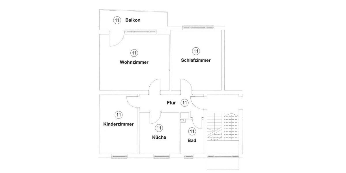 Etagenwohnung Ingolstadt Nordost - 3 Zimmer, 79 m&sup2;, 800&euro; | Angebot:25807516