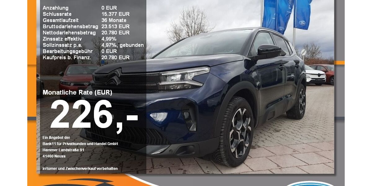 Citroen C5 Aircross 26.295 km 20.780 &euro; Neustadt / Donau 93333