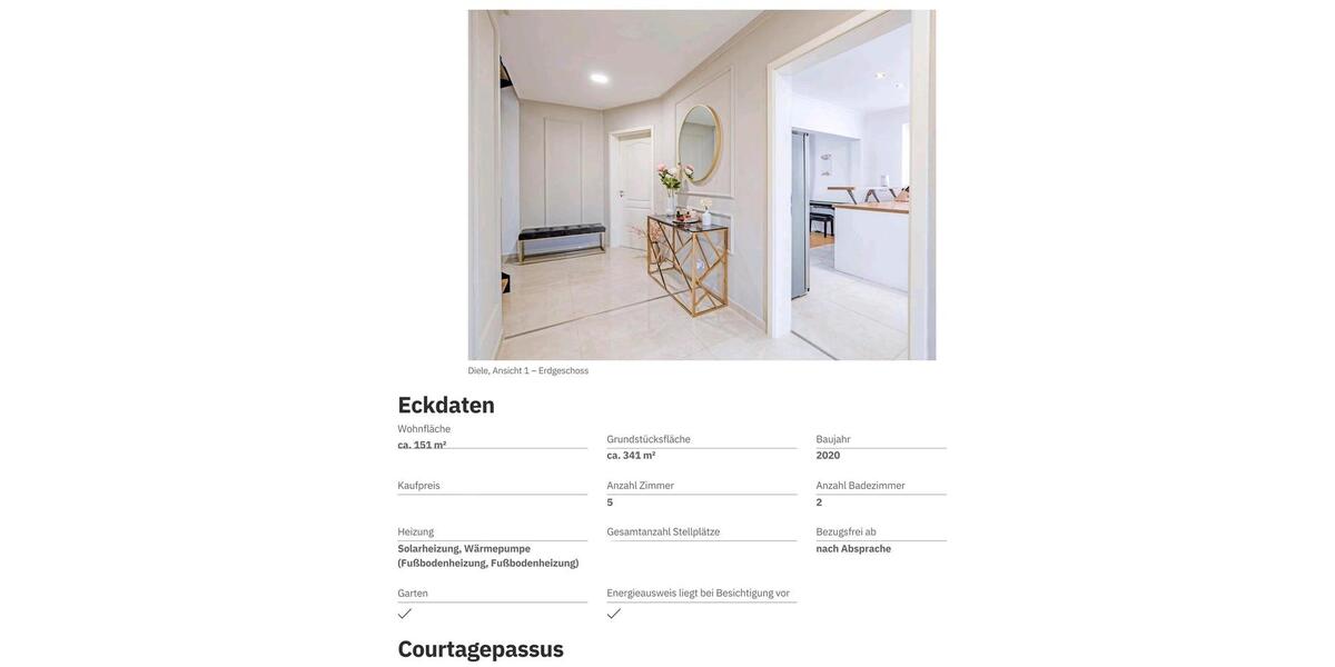 Einfamilienhaus Ingolstadt Nordost - 3 Zimmer, 175 m&sup2;, 2.980&euro; | Angebot:25319231