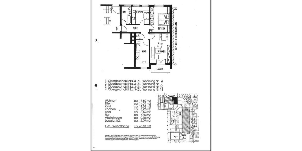 Etagenwohnung Neuburg an der Donau - 3 Zimmer, 68 m&sup2;, 198.000&euro; | Angebot:27271524