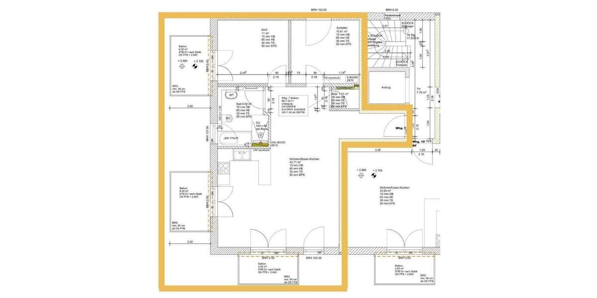 Etagenwohnung Ingolstadt Nordost - 3 Zimmer, 82 m&sup2;, 541.860&euro; | Angebot:25837314