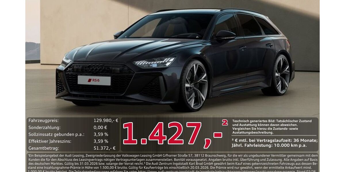 Audi RS6 20.417 km 129.980 &euro; Ingolstadt 85057