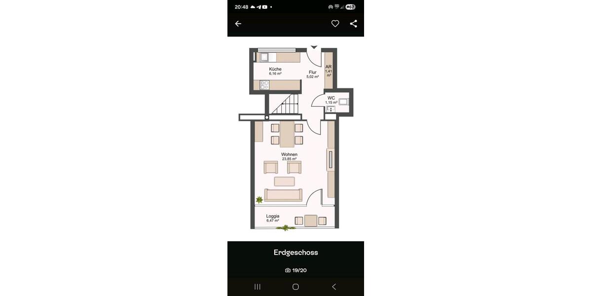 Etagenwohnung Ingolstadt Nordost - 4 Zimmer, 85 m&sup2;, 332.000&euro; | Angebot:27604292