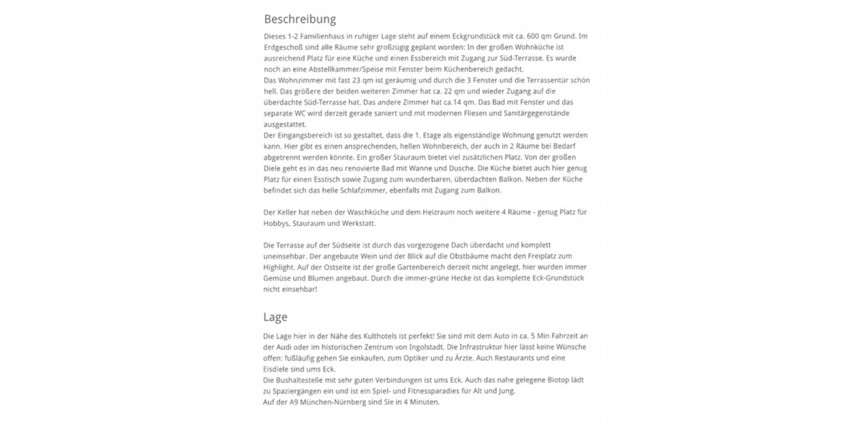 Einfamilienhaus Ingolstadt Nordost - 6 Zimmer, 220 m&sup2;, 729.000&euro; | Angebot:23406329