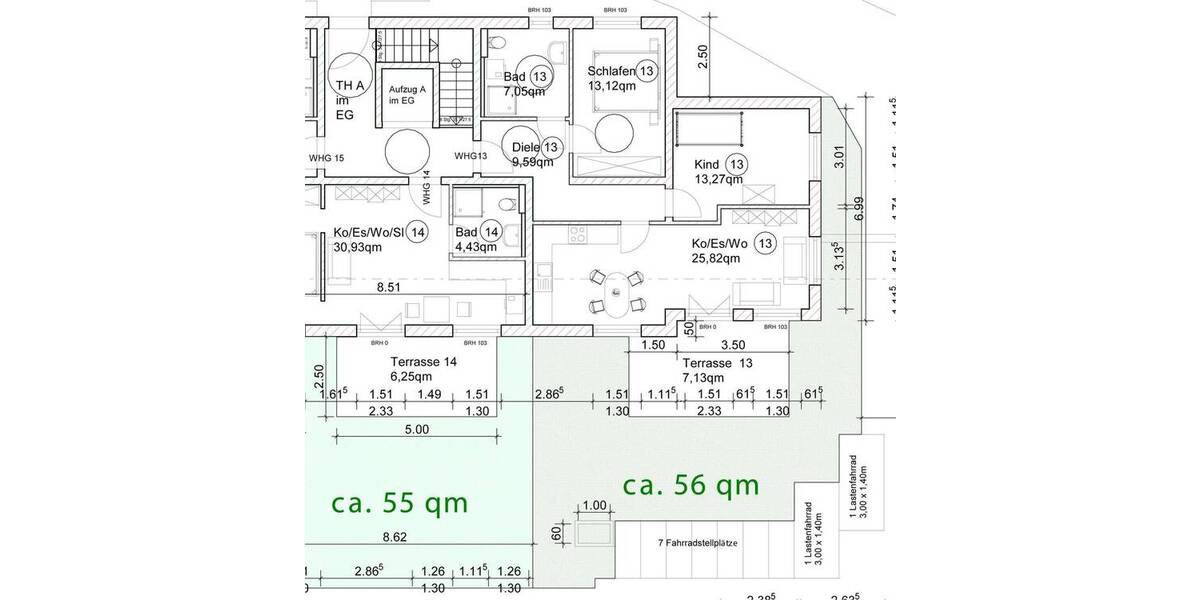 Etagenwohnung Ingolstadt Hundszell - 3 Zimmer, 76 m&sup2;, 510.000&euro; | Angebot:26217495