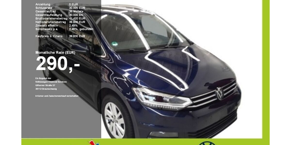 VW Touran 26.099 km 38.690 &euro; Mainburg 84048