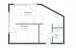 Etagenwohnung Ingolstadt Nordost - 2 Zimmer, 49 m&sup2;, 750&euro; | Angebot:25540036